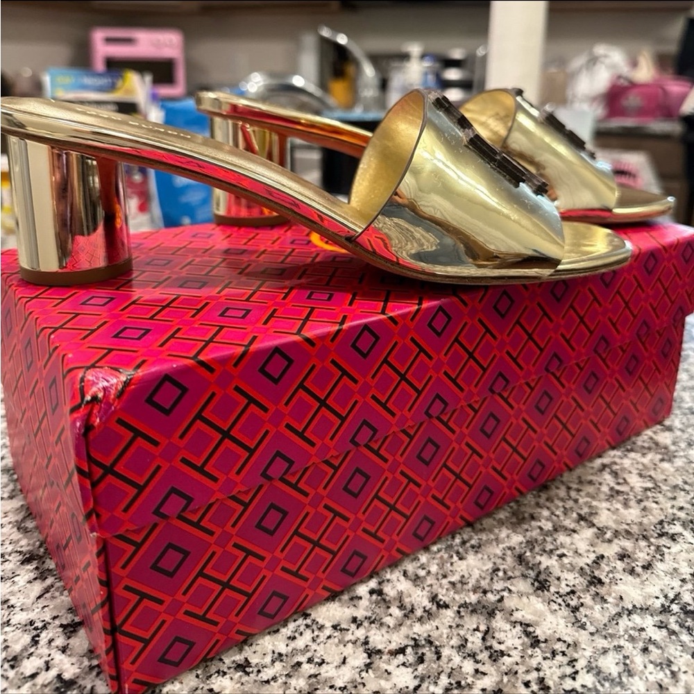 Tory Burch Ines Mule Sandals - Picture 4 of 10